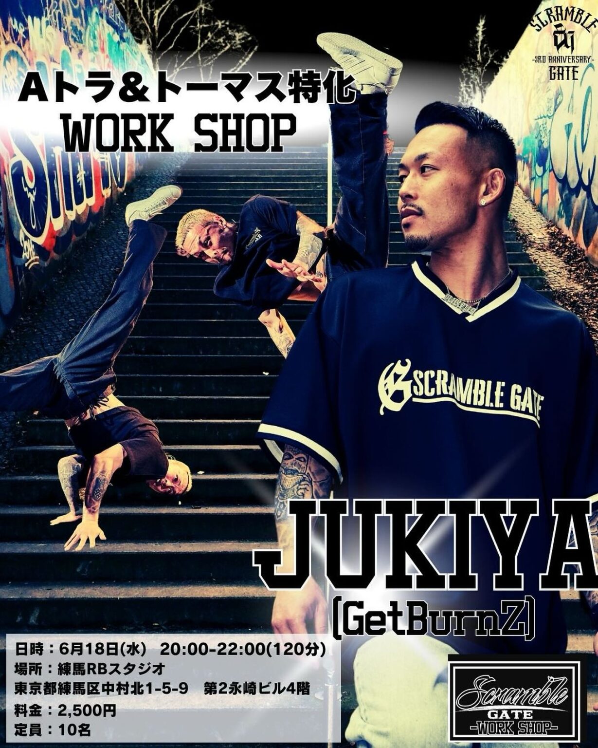 BBOY JUKIYA(GetBurnZ) Aトラ&トーマス特化workshop