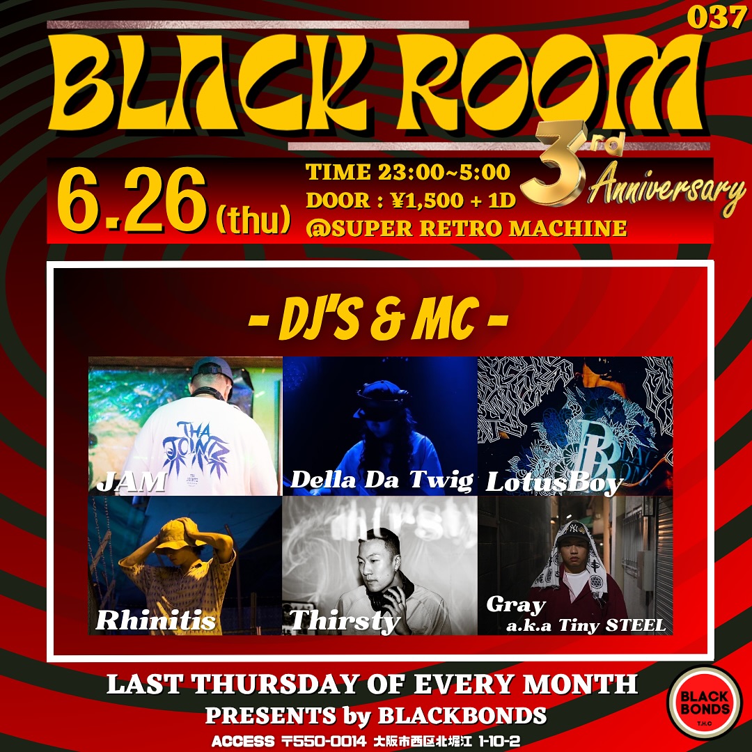 BLACKROOM 037 〜3rd Anniversary〜