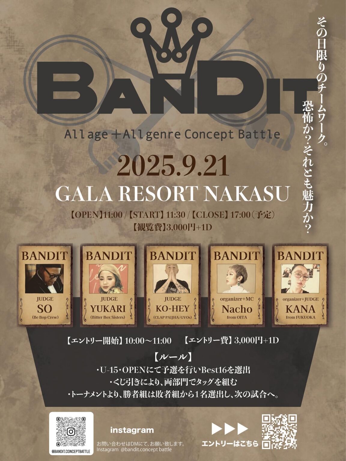 BANDIT - Allgenre+Allage Concept Battle