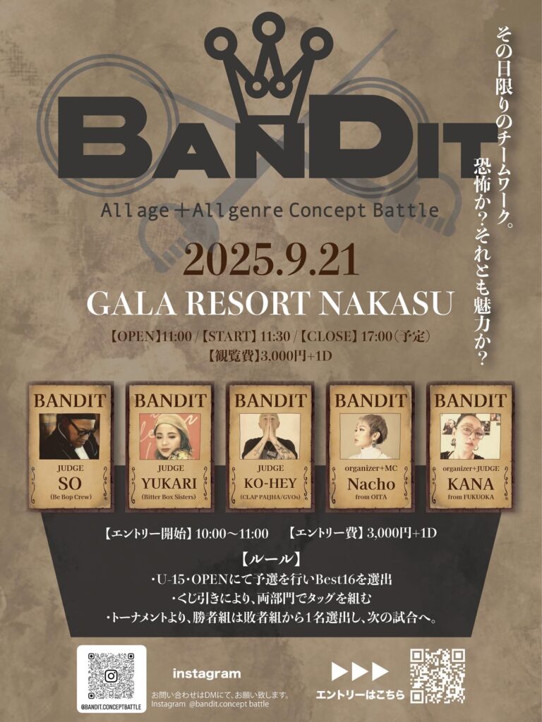 BANDIT - Allgenre+Allage Concept Battle
