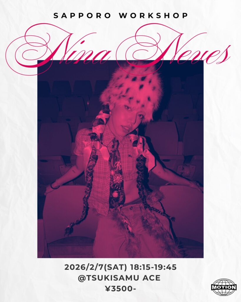 Nina Neves WORKSHOP in SAPPORO