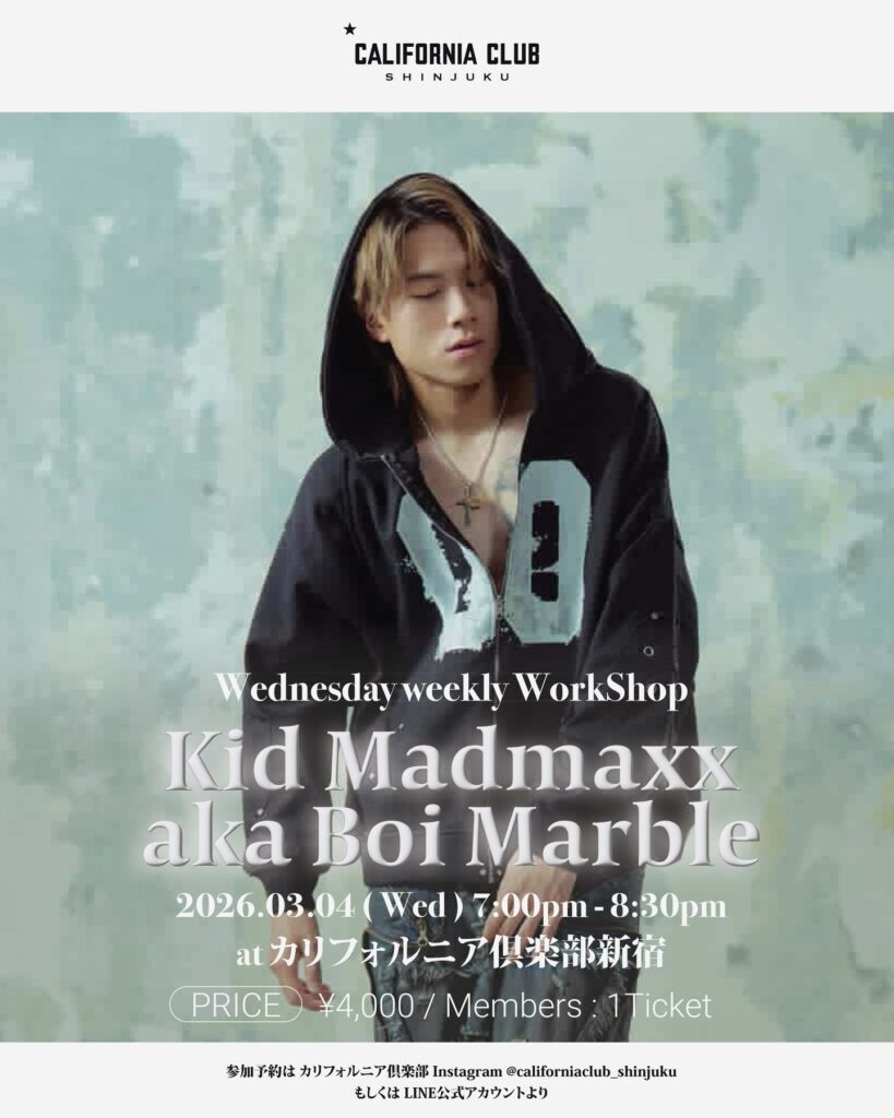 Kid Madmaxx aka Boi Marble 水曜weekly WS